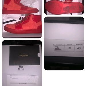 Axel Arigato Red October Designer Suede European Luxury Sneaker Mens US 11 EU 45